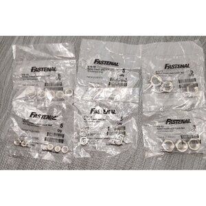 NEW Fastenal Nylon Insert Jam Lock Nuts Lot Of 6 Packs Sealed Variety Sizes